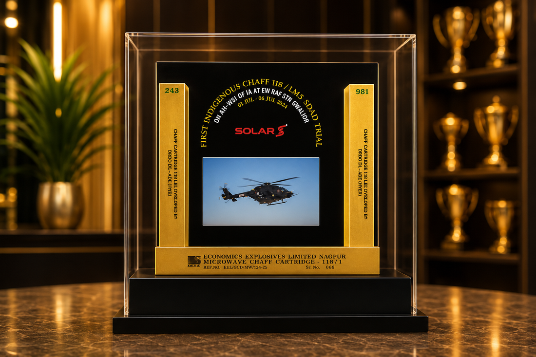 First Indigenous Chaff 118/1 Trial Commemorative Memento: Preserving India's Defence Innovation Legacy