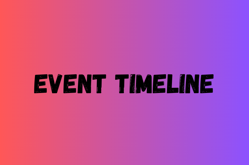 The Ultimate 10 Things to Keep in Mind While Preparing an Event Timeline