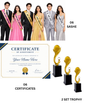 FRESHER PARTY COMBO(6TROPHIES, 6 SASHE, & 6 CERTIFICATES)