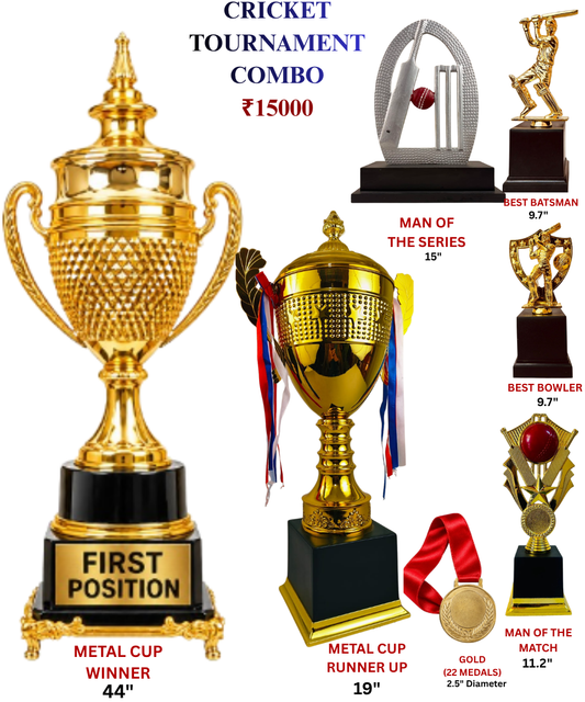 Cricket Royal Metal Cup Championship Combo