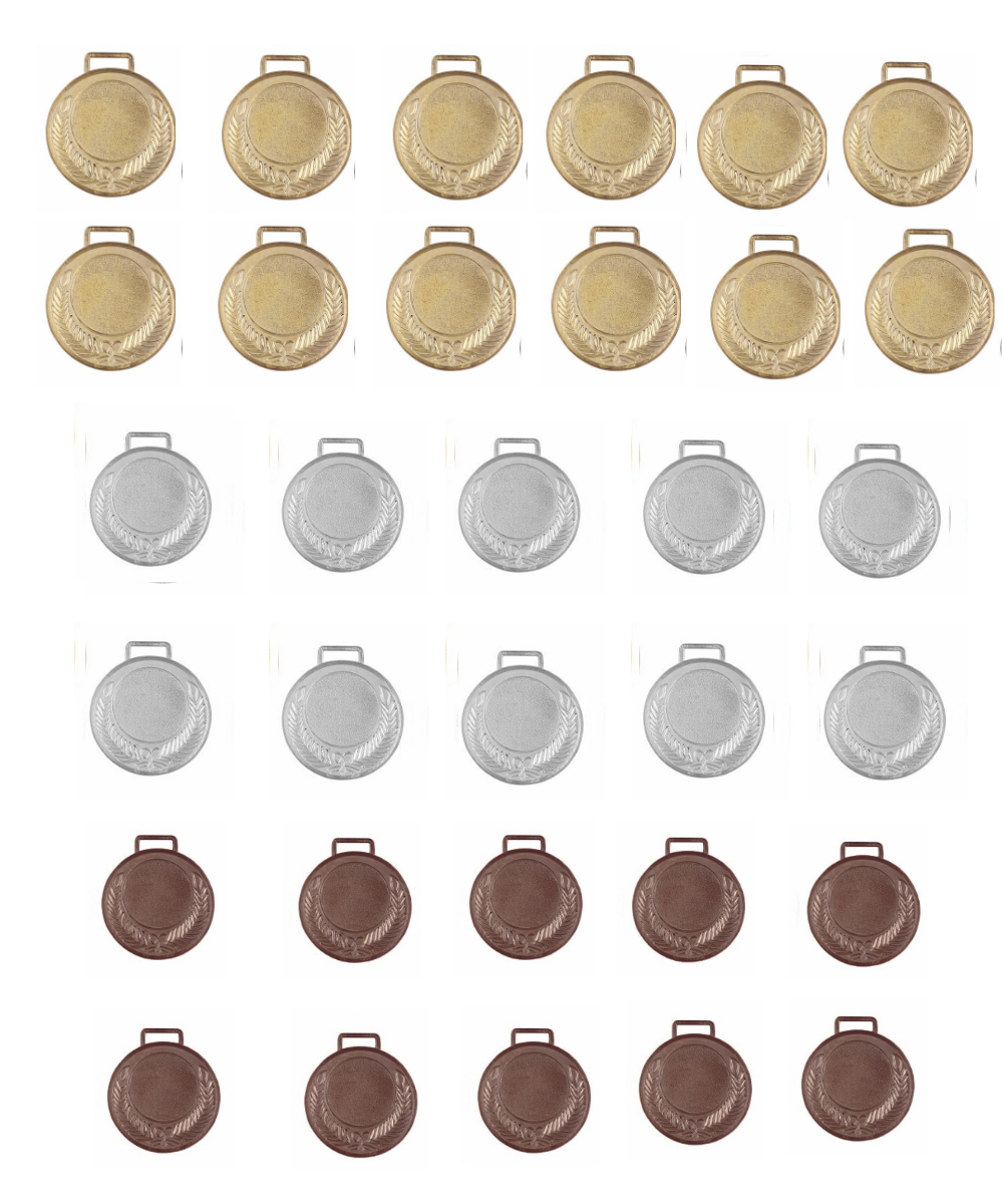 ME212A (SET OF 12GOLD, 10SILVER, 10BRONZE)